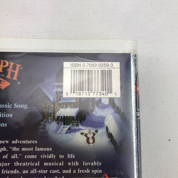 VHS Rudolph The Red Nose Reindeer Christmas Animated Musical John Goodman Whoopi - Picture 4 of 5